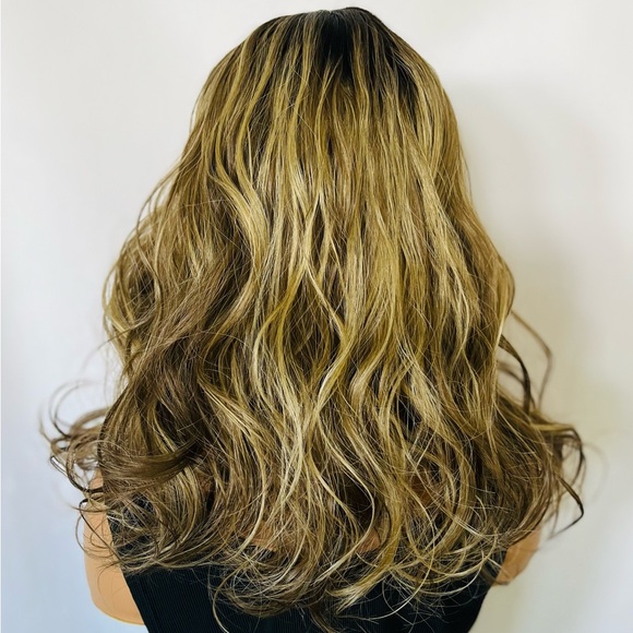 Gorgeous Ombre Toffee Brown Premium Fiber Lace Front Wig 🎁 - Picture 9 of 9